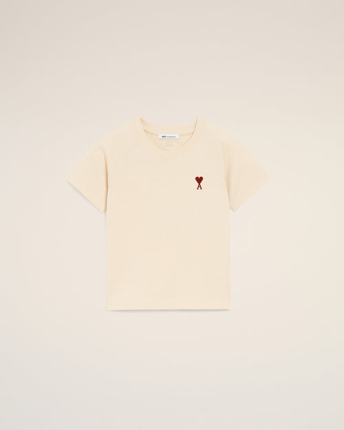 White Cotton Ami De Coeur T-shirt - 1 - Ami Paris