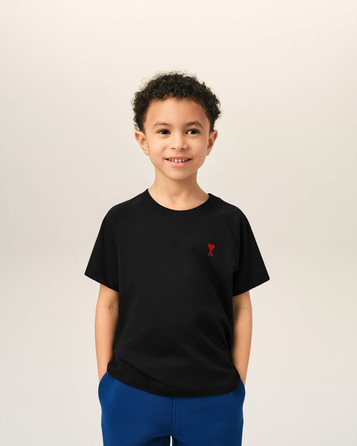 T-shirt noir en coton Ami de Coeur - Homme - 2 - AMI Paris - Ami Paris