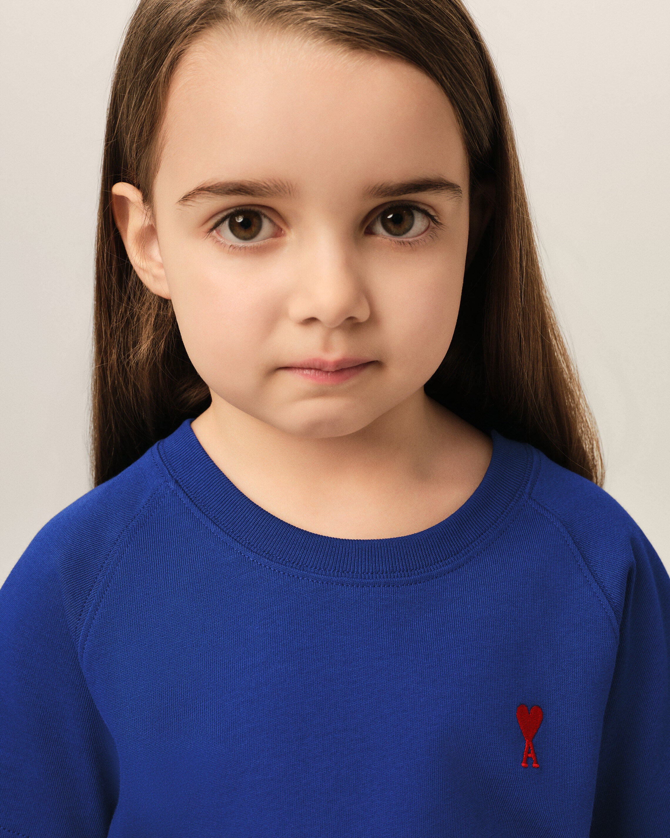 Blue cotton t-shirt with Ami de Coeur - 7
