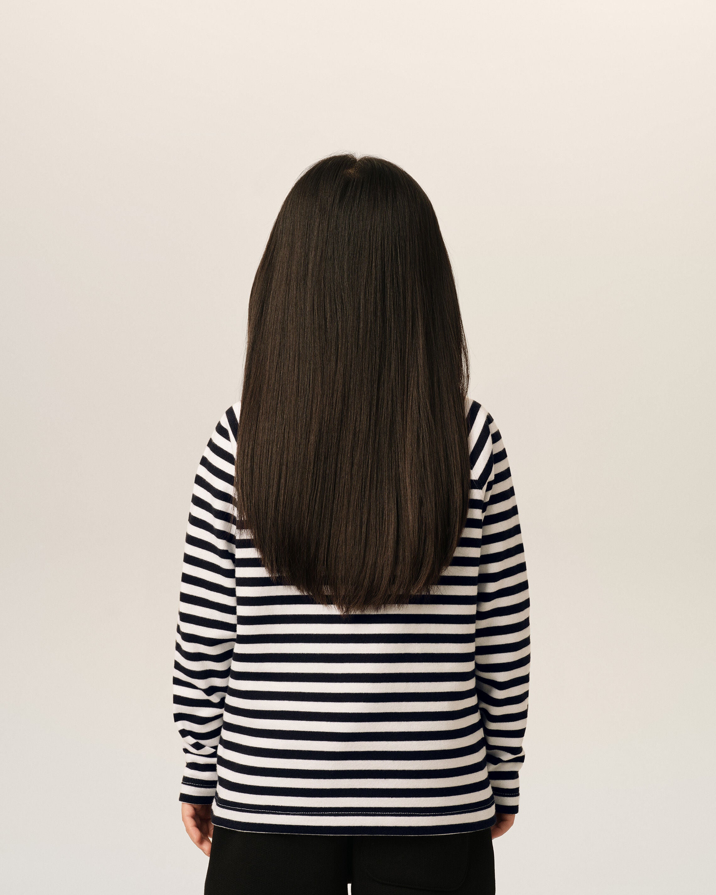 T-shirt marinière noire et blanc en coton Ami de Coeur - 8