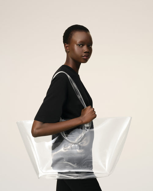 Limited Edition Transparent Midi Tote Bag - 4 - Ami Paris