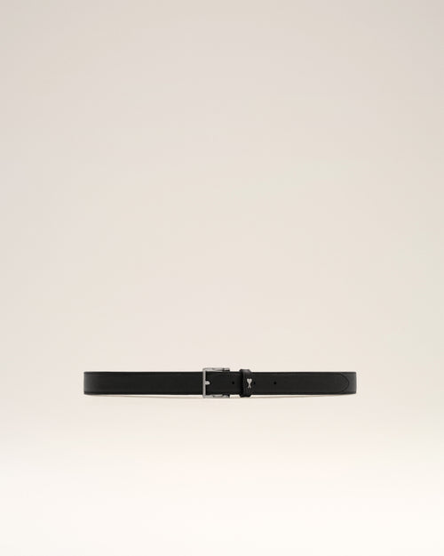 Ceinture Paris Paris Noire en Cuir De Vache - Femme - 3 - AMI Paris - Ami Paris