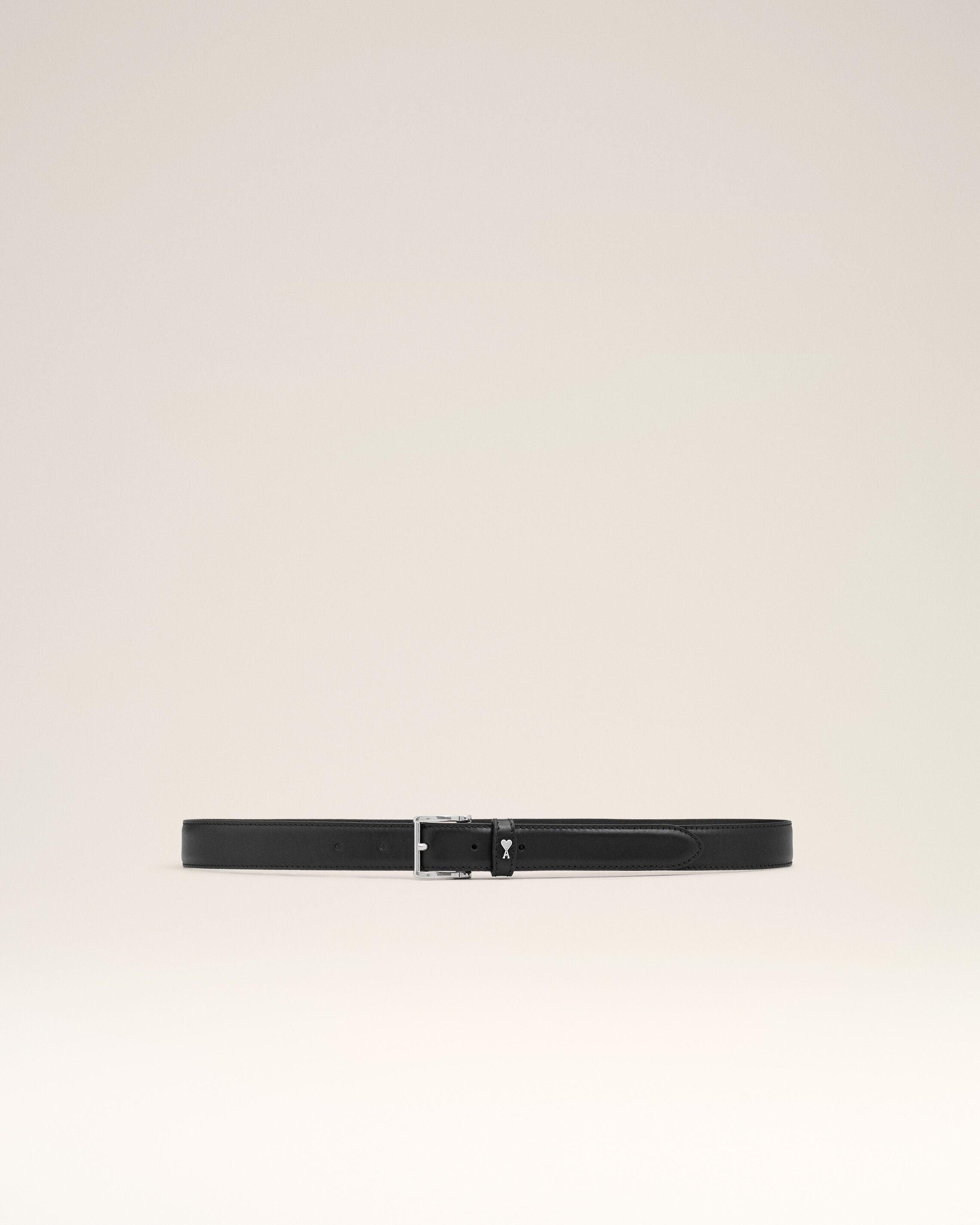 Black Paris Paris belt 25 mm in leather - 1