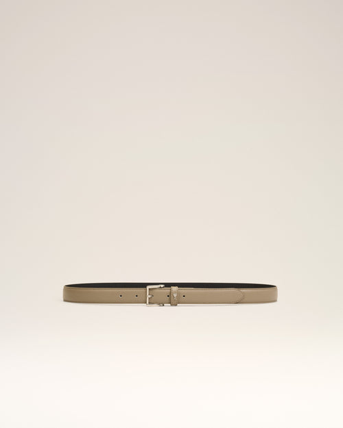 Beige Smooth Leather Paris Paris 25 Mm Belt - 4 - Ami Paris