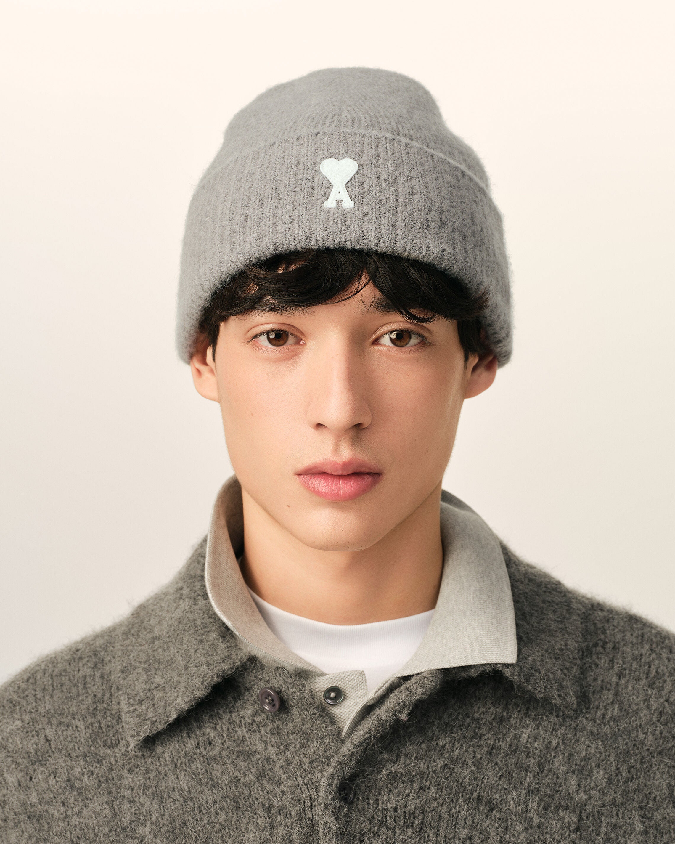 Gorro Ami de Cœur de alpaca gris - 2