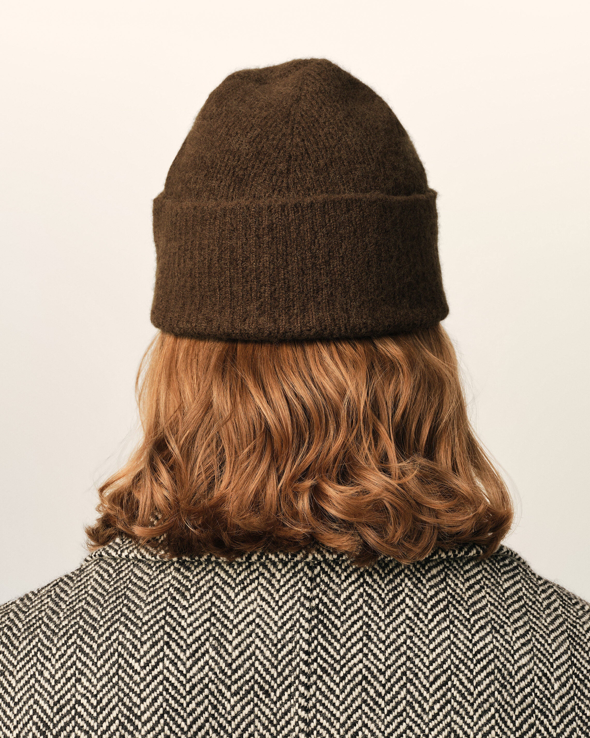 Gorro Ami de Cœur de alpaca marrón - 6