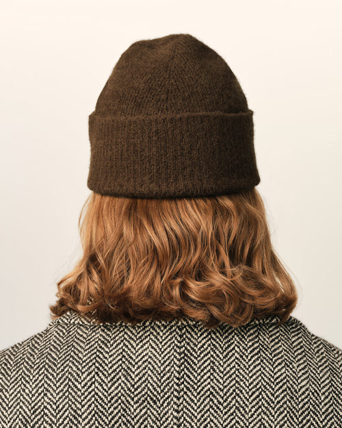 Gorro Ami de Cœur de alpaca marrón - Hombre - 6 - AMI Paris - Ami Paris