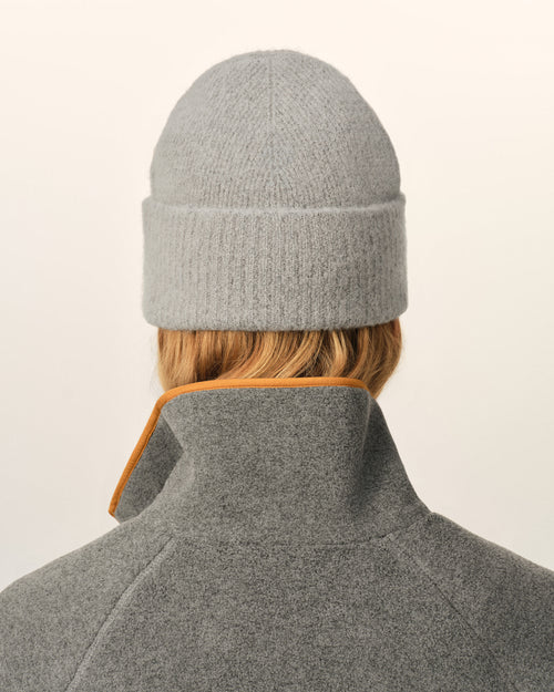 Gorro Ami de Cœur de alpaca gris - Mujer - 12 - AMI Paris - Ami Paris