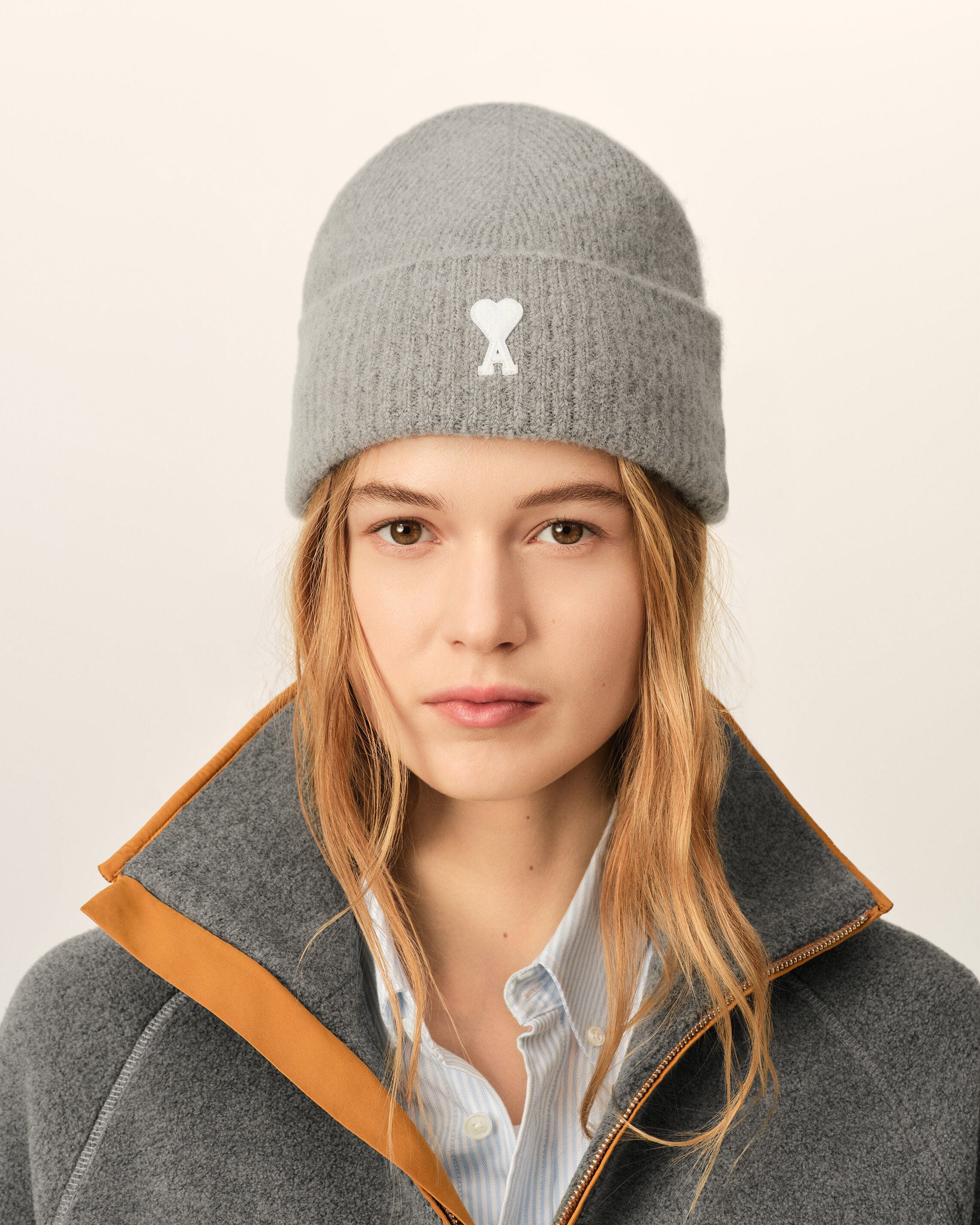Gorro Ami de Cœur de alpaca gris - 8