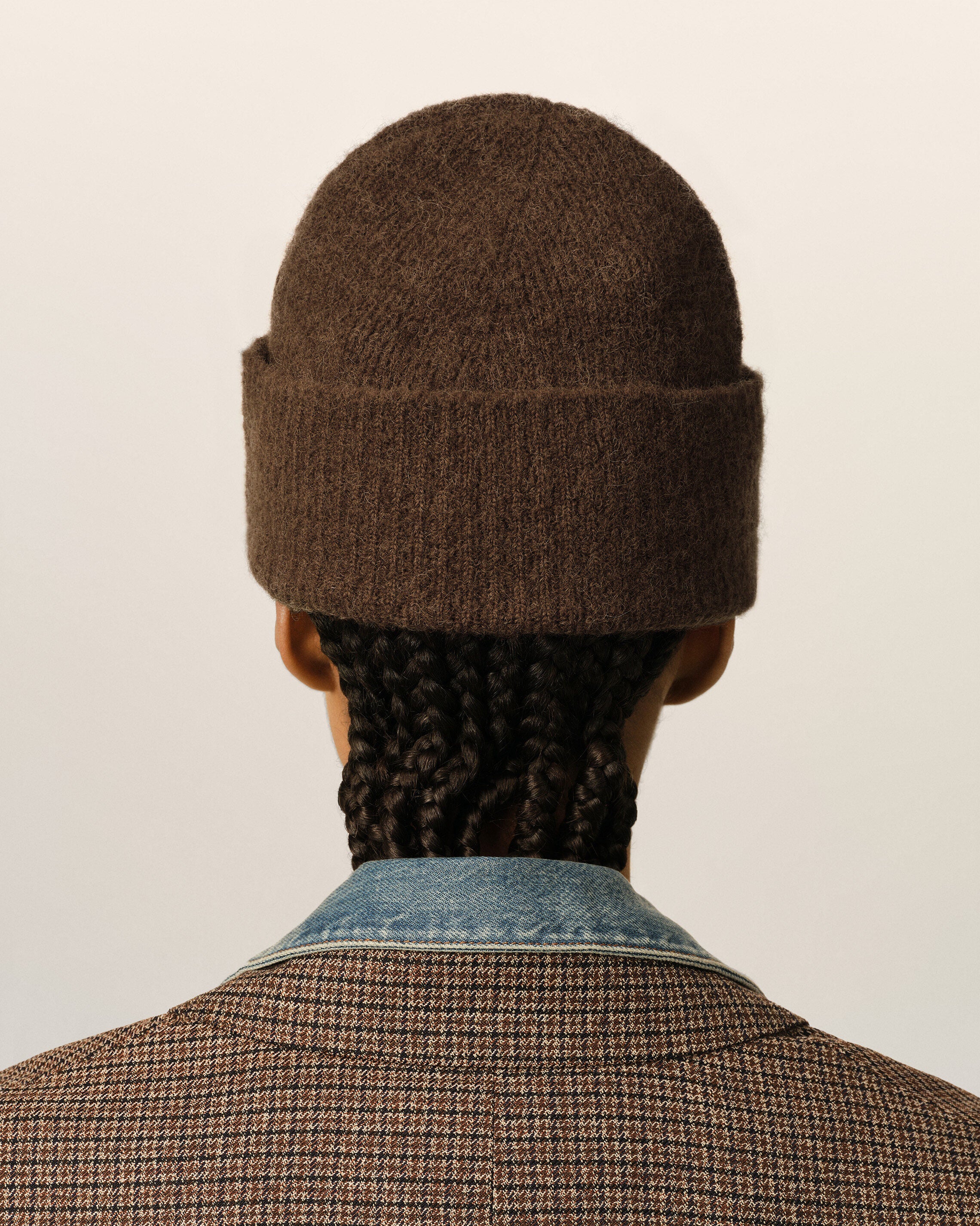 Gorro Ami de Cœur de alpaca marrón - 12