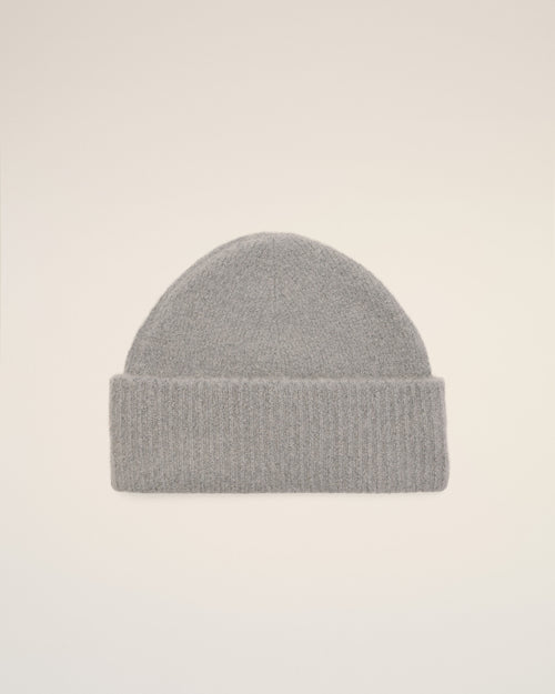 Gorro Ami de Cœur de alpaca gris - Hombre - 4 - AMI Paris - Ami Paris
