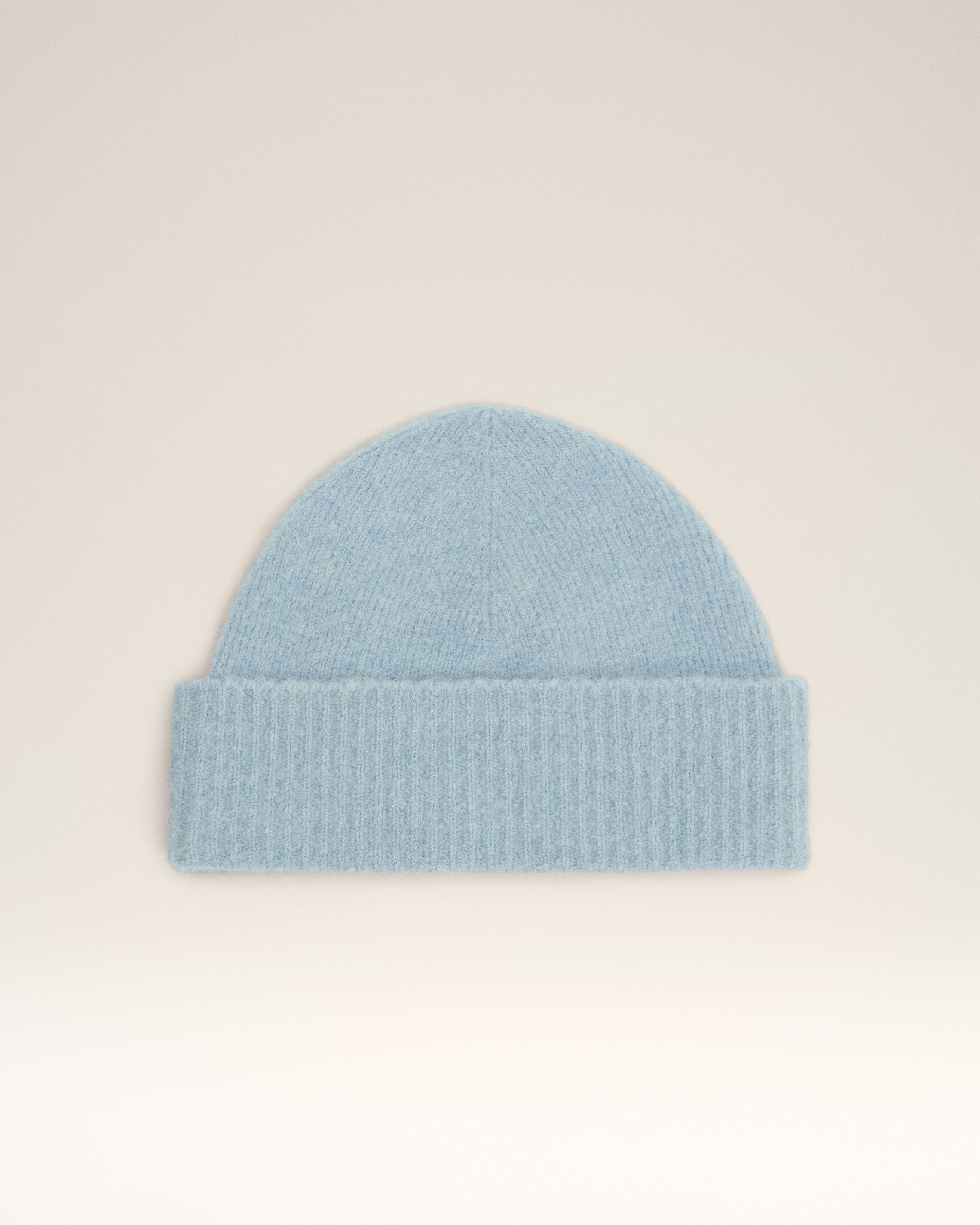 4509-SKY/OFF WHITE Blue Alpaca Striped Ami De Coeur Beanie | AMI PARIS