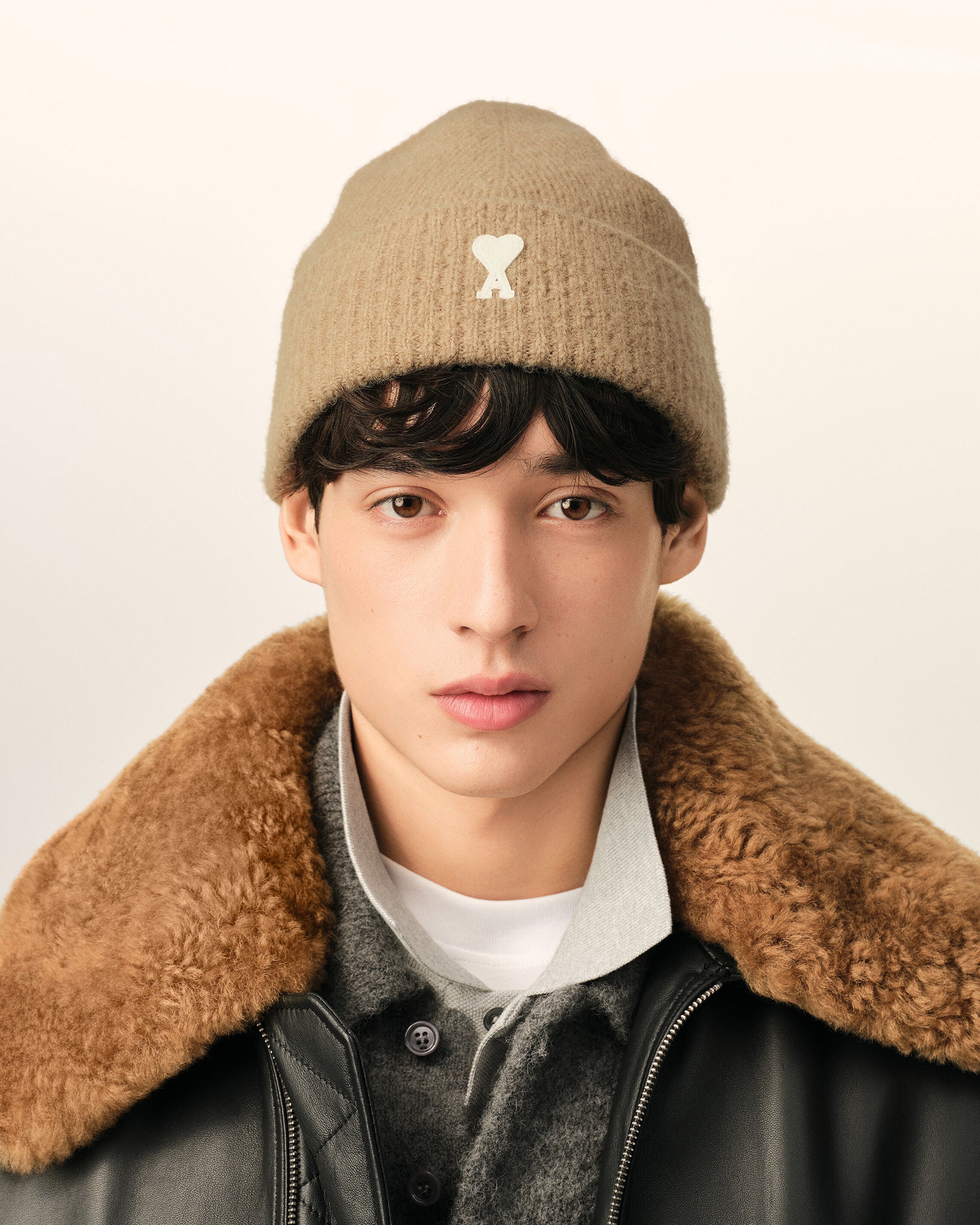Gorro Ami de Cœur de alpaca beige - 2