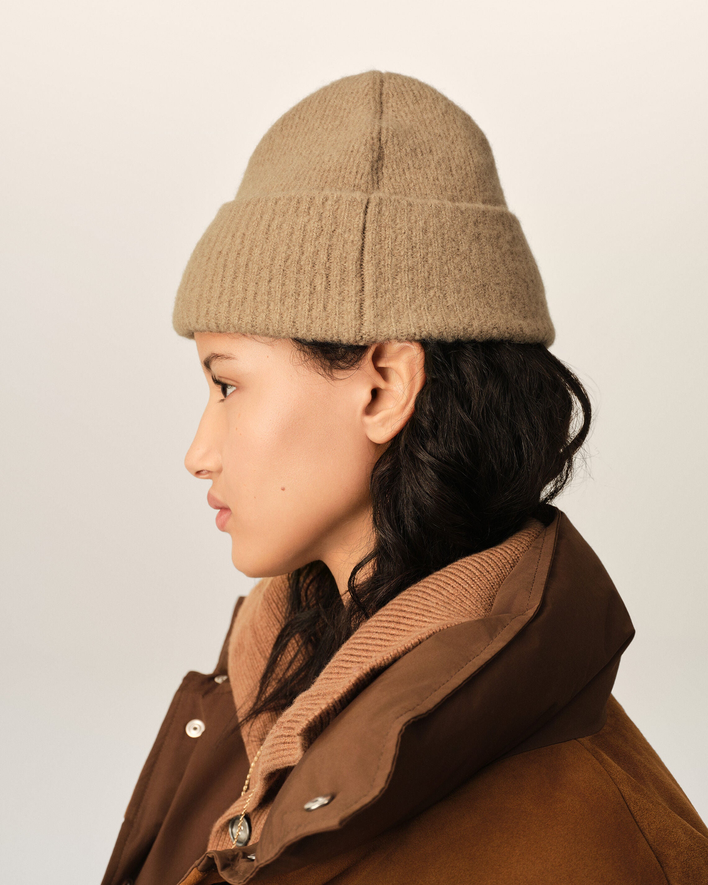 Gorro Ami de Cœur de alpaca beige - 11
