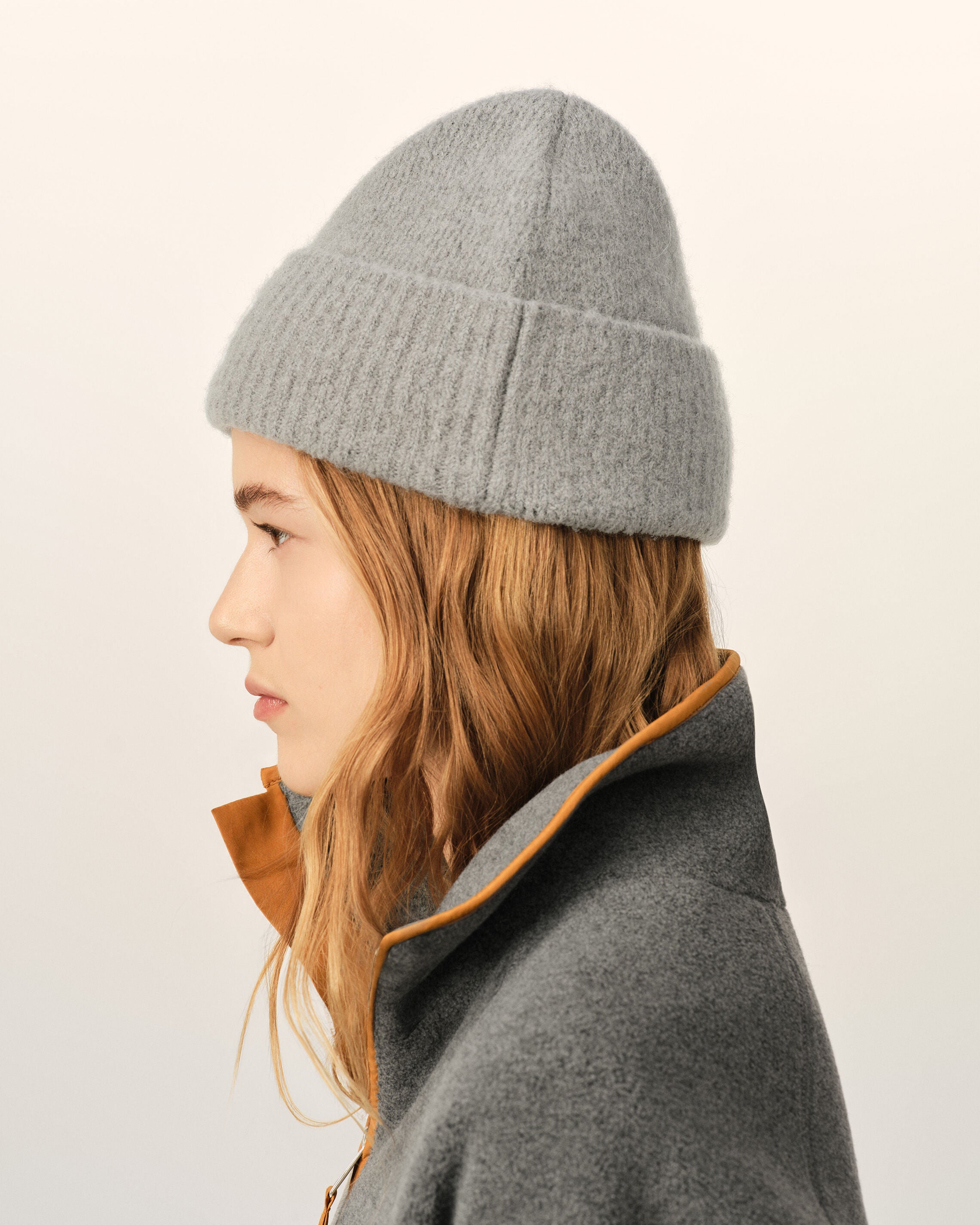 Gorro Ami de Cœur de alpaca gris - 11