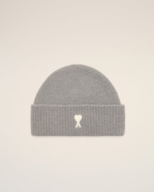 Gorro Ami de Cœur de alpaca gris - Mujer - 7 - AMI Paris - Ami Paris