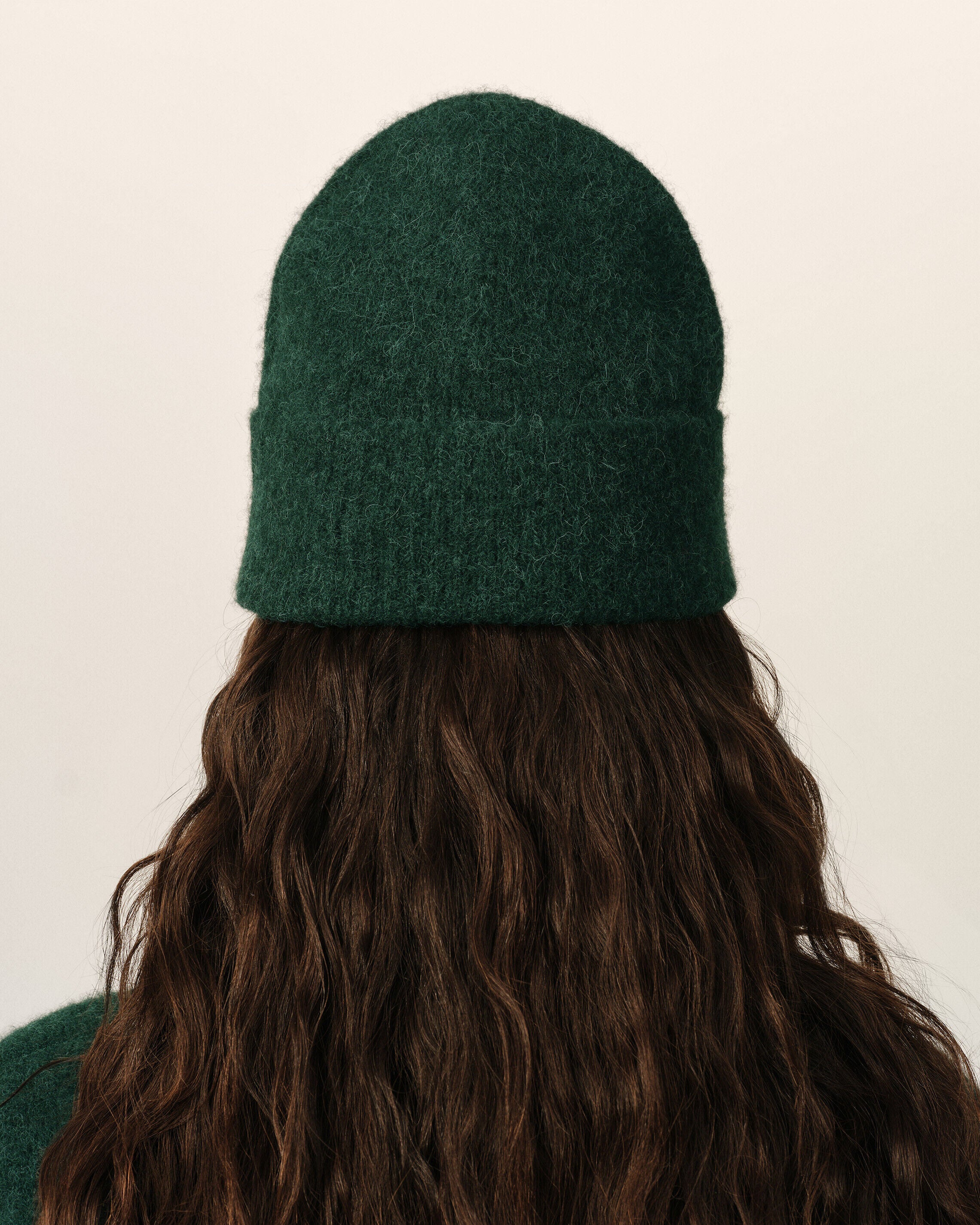 Gorro Ami de Cœur de alpaca verde - 12
