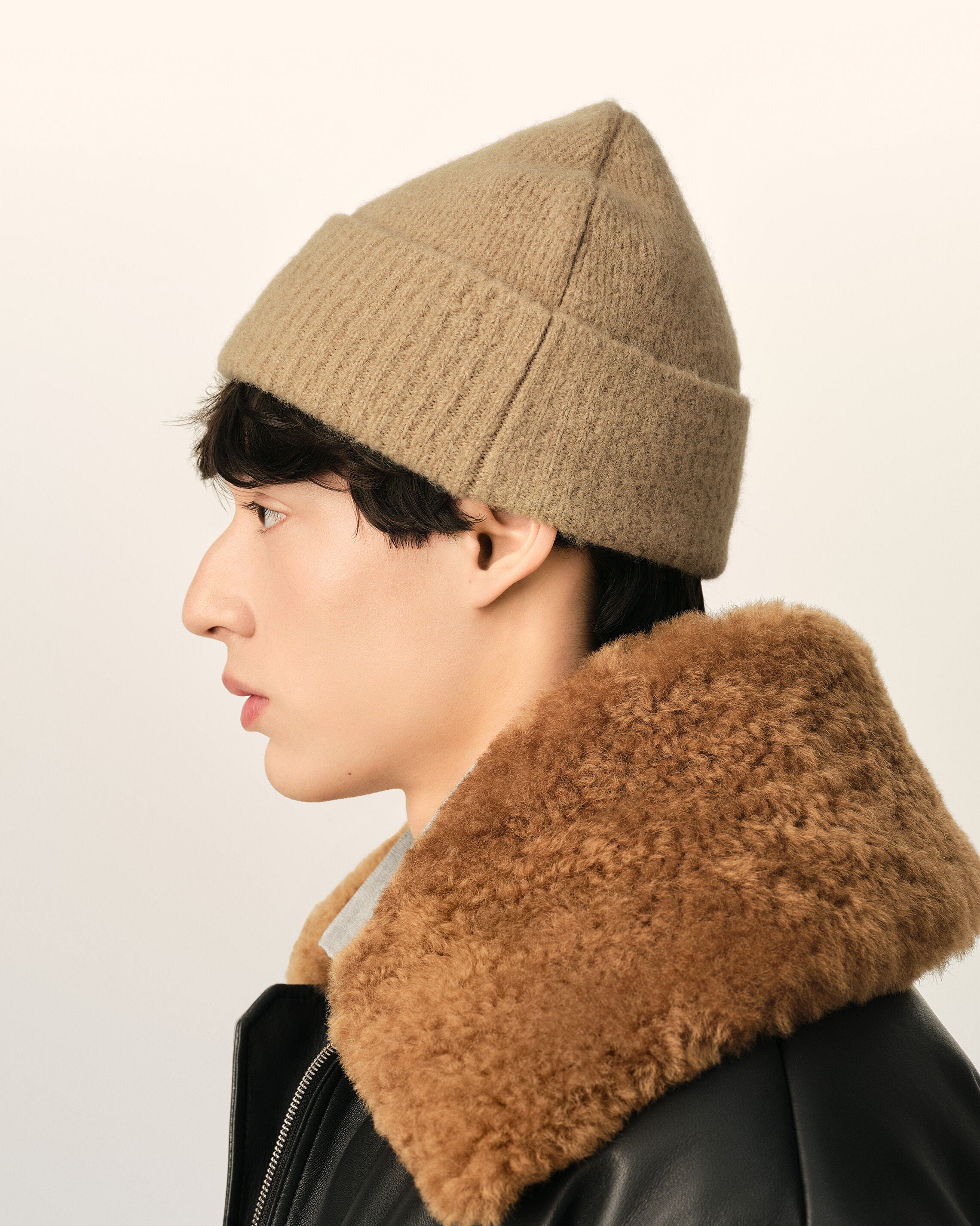 Gorro Ami de Cœur de alpaca beige - 5