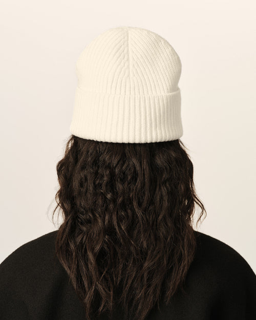 White Wool Ami De Coeur Beanie - Woman - 12 - AMI Paris - Ami Paris