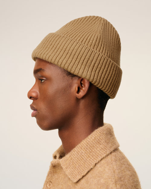 Gorro Ami de Cœur de lana marrón - 5 - Ami Paris