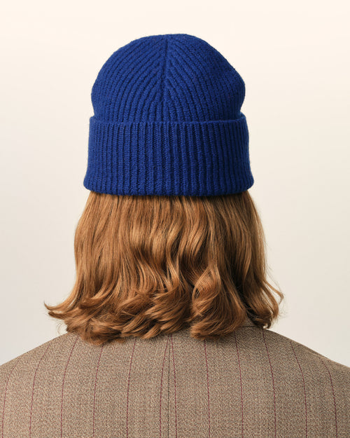 Bonnet bleu en laine Ami de Coeur - Homme - 6 - AMI Paris - Ami Paris