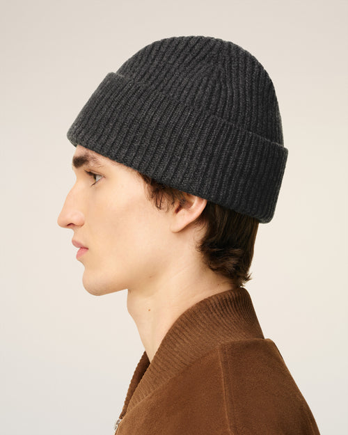 Gorro Ami de Cœur de lana gris - 5 - Ami Paris