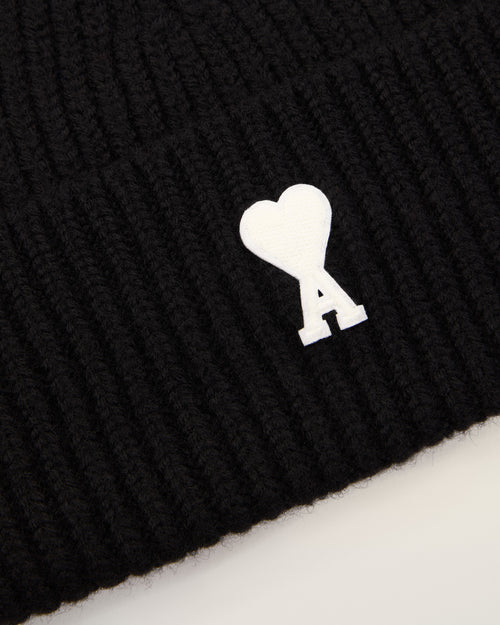 Gorro Ami de Cœur de lana negro - Mujer - 9 - AMI Paris - Ami Paris