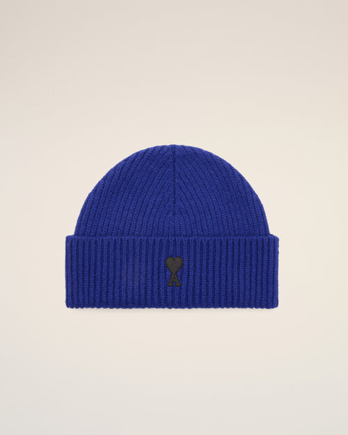 Bonnet bleu en laine Ami de Coeur - Homme - 1 - AMI Paris - Ami Paris