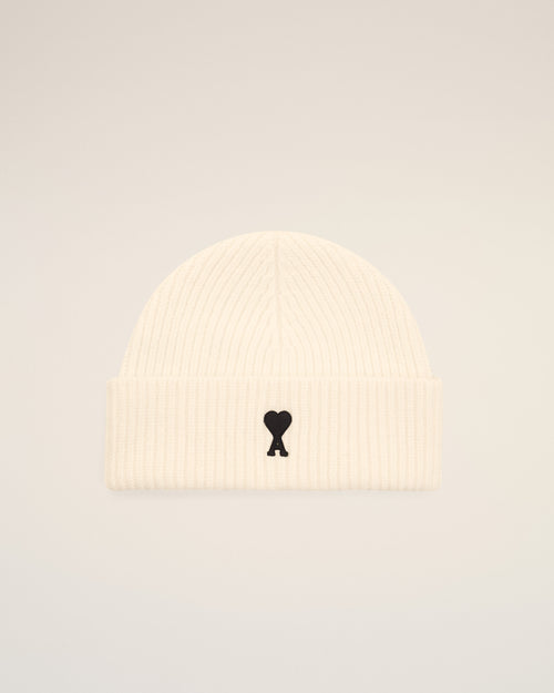 Gorro Ami de Cœur de lana blanca - Mujer - 7 - AMI Paris - Ami Paris