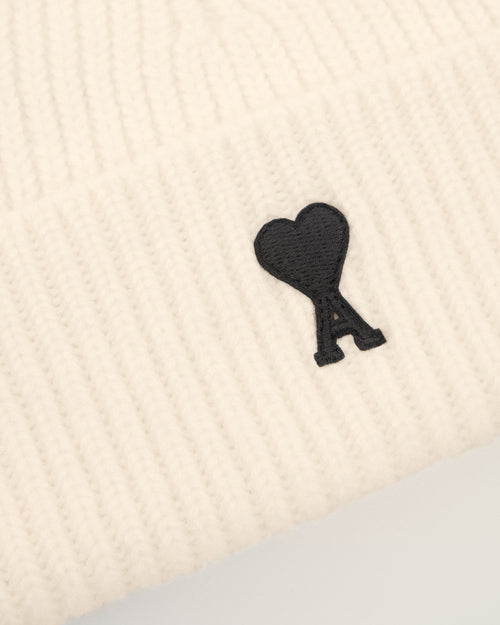 Gorro Ami de Cœur de lana blanca - Hombre - 3 - AMI Paris - Ami Paris