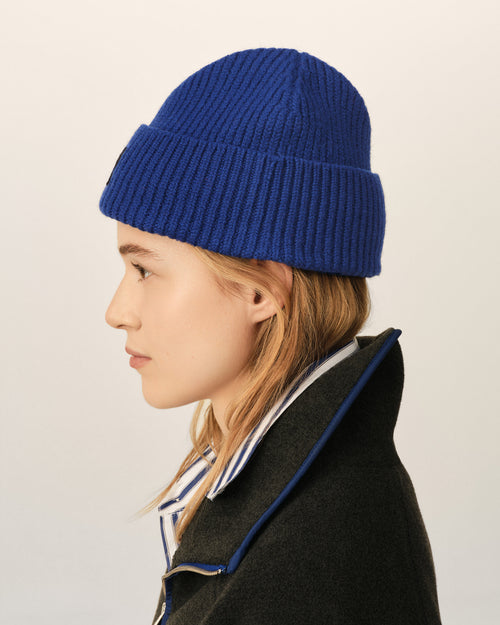 Bonnet bleu en laine Ami de Coeur - Femme - 11 - AMI Paris - Ami Paris