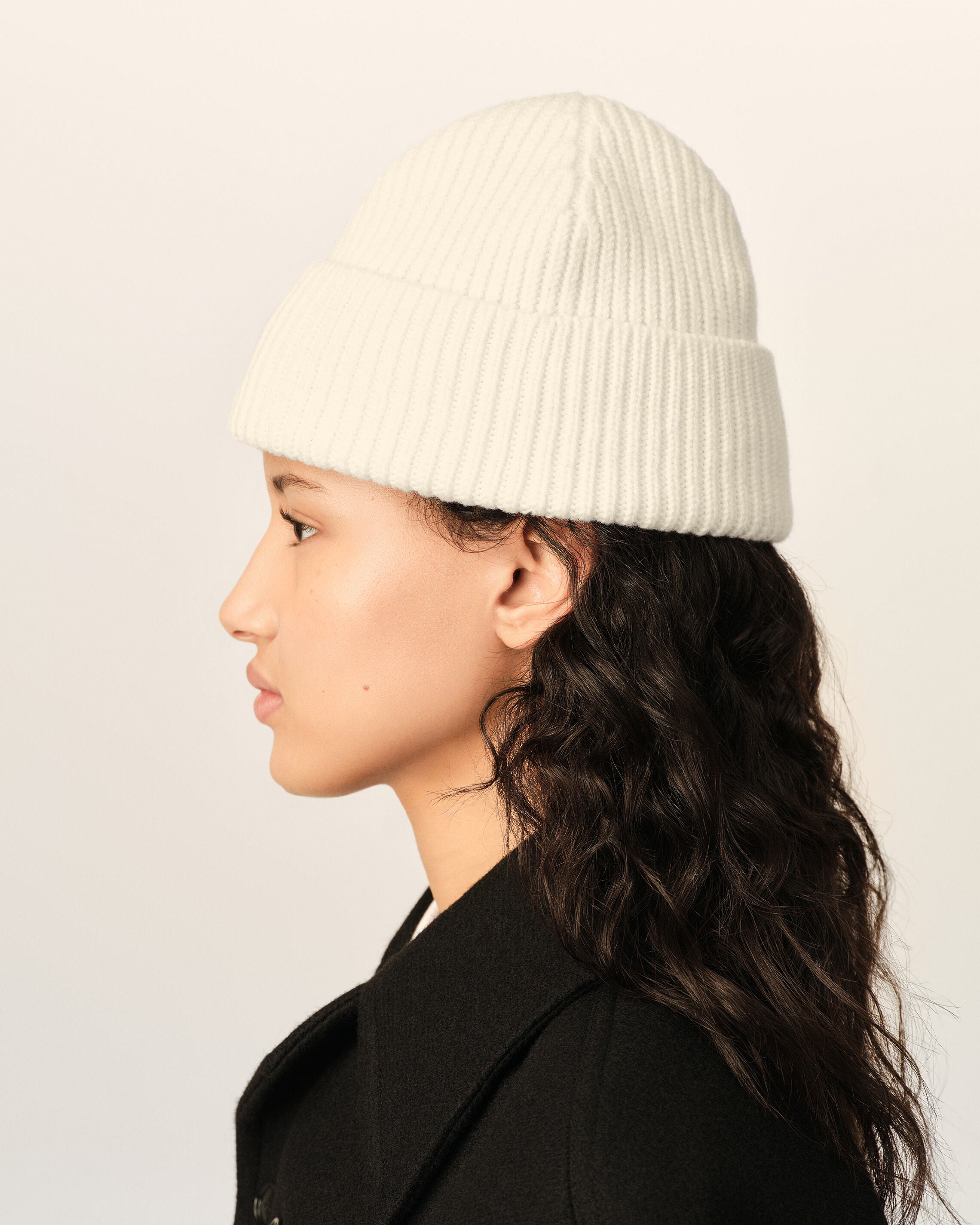 Gorro Ami de Cœur de lana blanca - 11