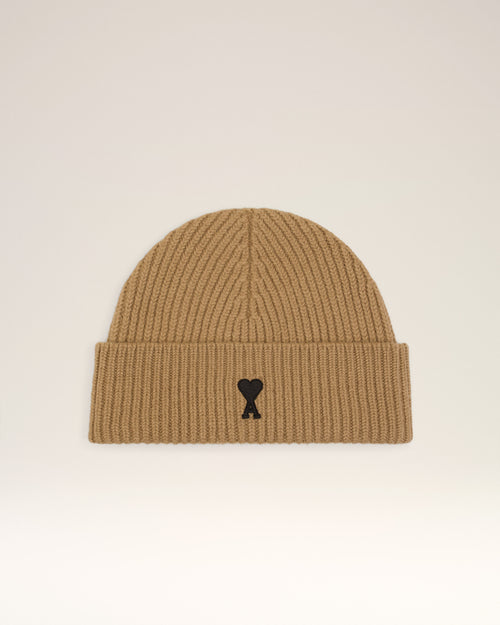                             Brown Wool Ami De Coeur Beanie - 3                         - Ami Paris
