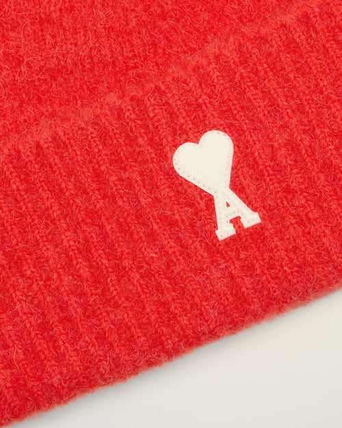 Bonnet Rouge Ami De Coeur En Alpaga - 3 - Ami Paris