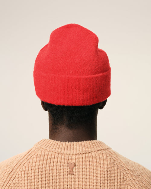 Bonnet Rouge Ami De Coeur En Alpaga - 6 - Ami Paris