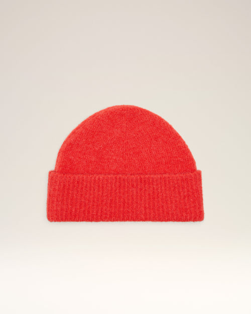Red Alpaga Ami De Coeur Beanie - 4 - Ami Paris