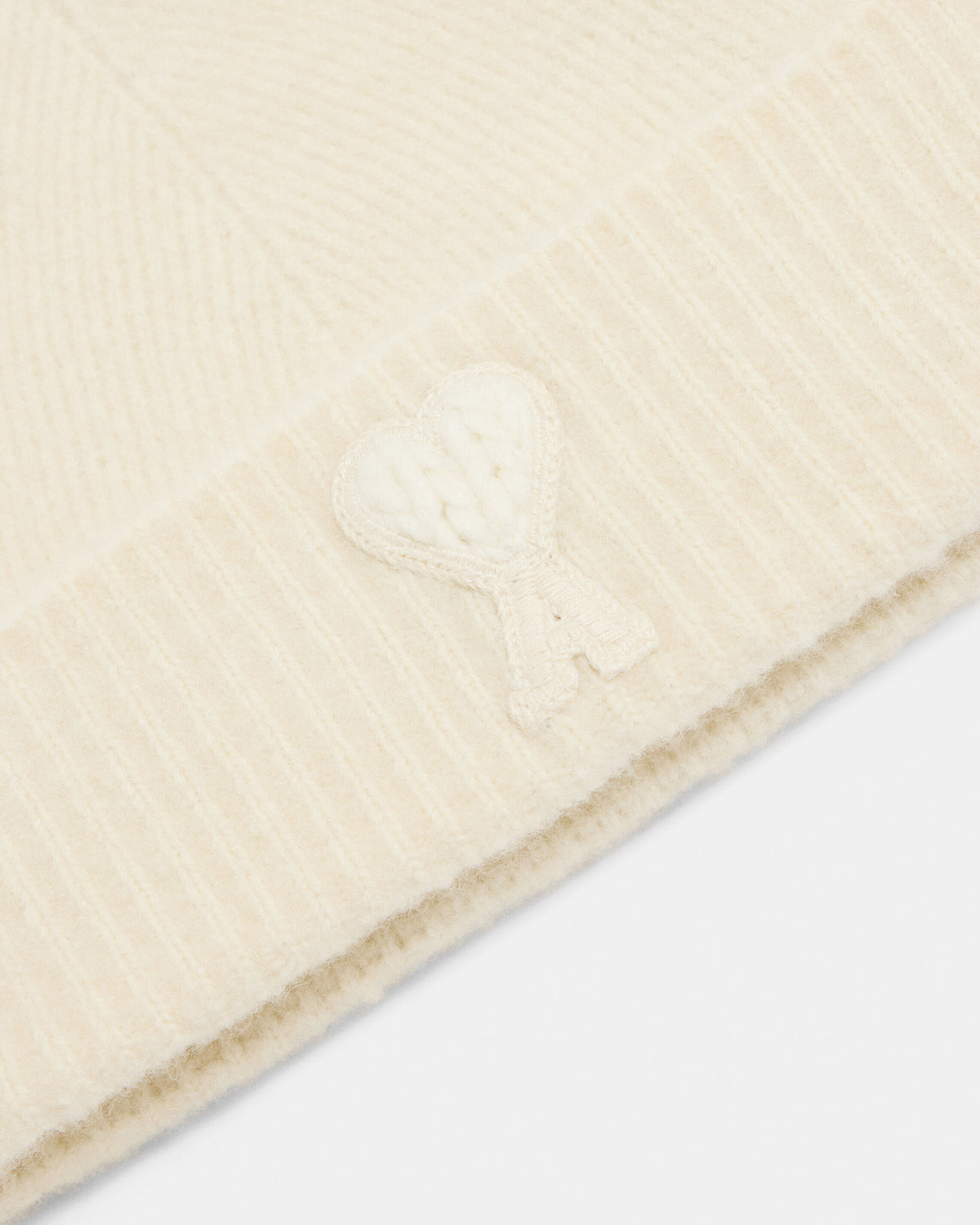 Bonnet blanc en alpaga patch Ami de Coeur - 2