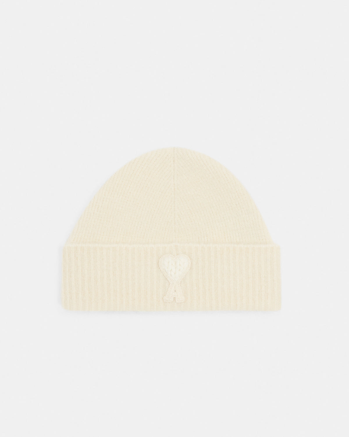 Bonnet blanc en alpaga patch Ami de Coeur - 1