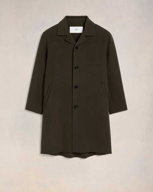 Manteau Car Coat Ceinturé - Femme - 7 - AMI Paris - Ami Paris