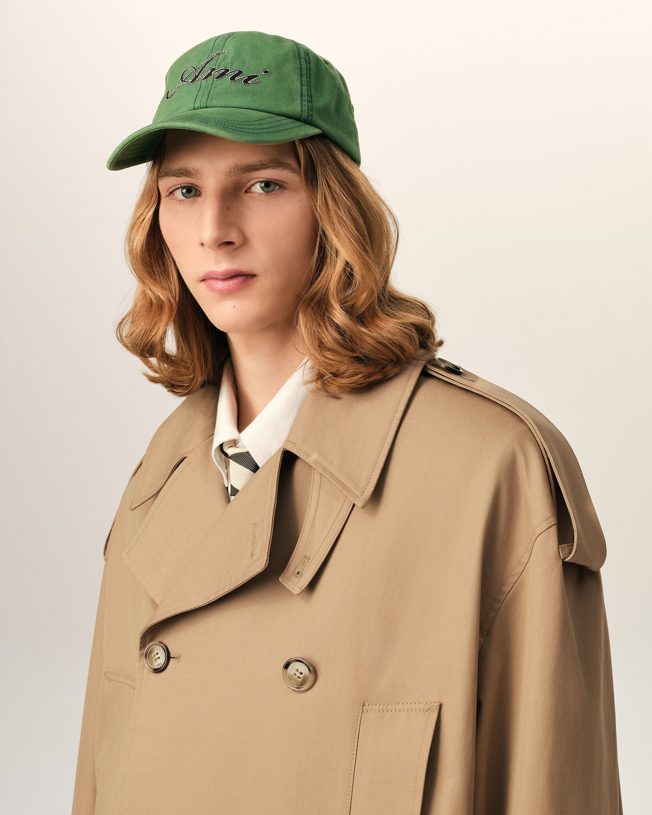 Beige cotton trench coat - 4