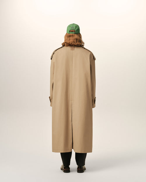 Beige cotton trench coat - Man - 5 - AMI Paris - Ami Paris
