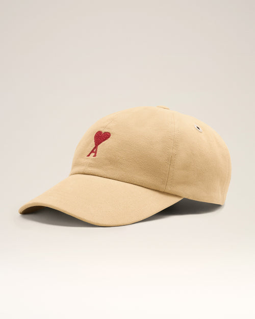                             Red Ami de Coeur Embroidery Cap - 3                         - Ami Paris