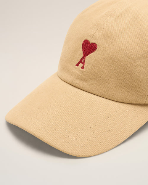 Kappe mit roter Ami de Coeur Stickerei - 3 - Ami Paris