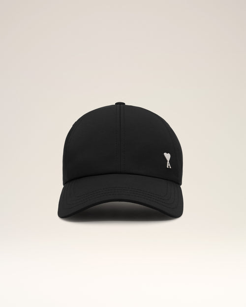 Black Twill Ami de Coeur Stud Cap - 10 - Ami Paris