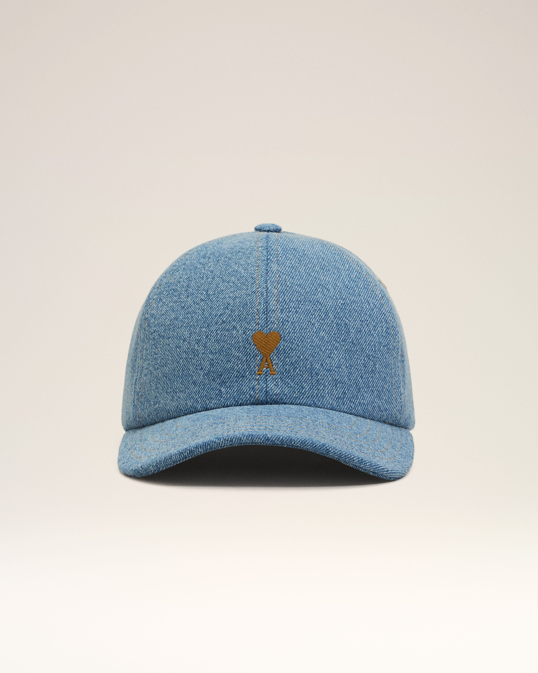 USED BLUE Blue Cotton Ami De Coeur Embroidery Cap | AMI PARIS