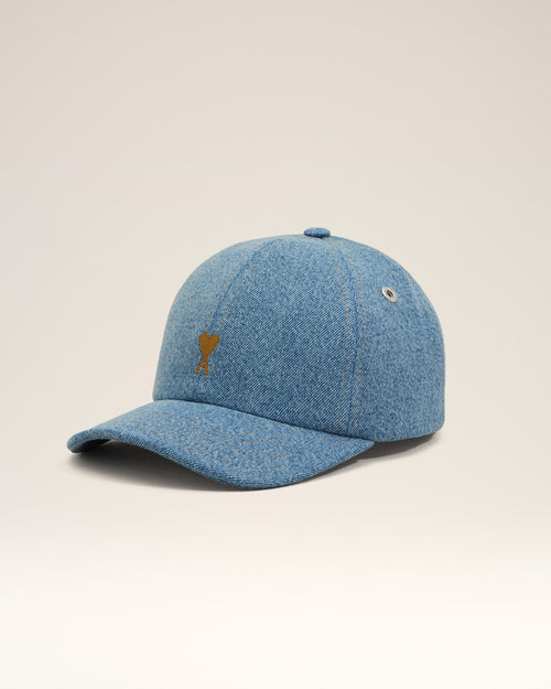Gorra Ami de Cœur con bordado de denim azul - 2 - Ami Paris