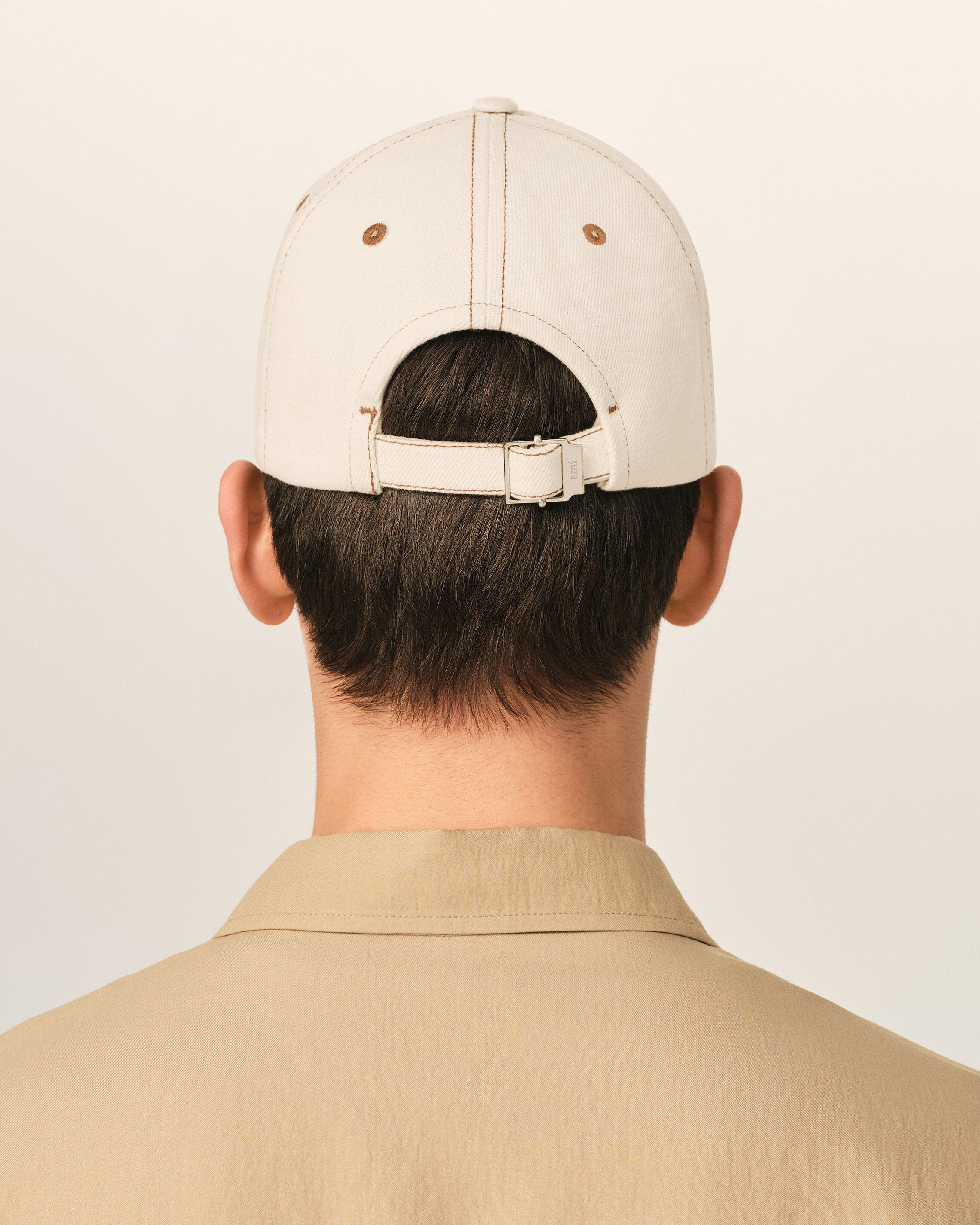 White cotton cap with Ami de Coeur - 6