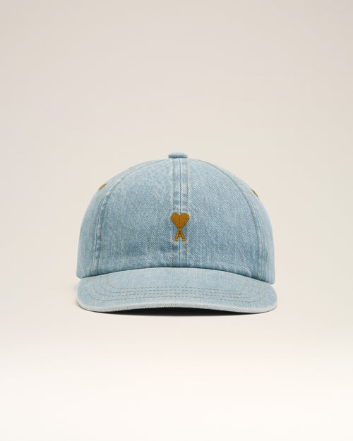 Gorra Ami de Cœur de algodón denim azul - Hombre - 4 - AMI Paris - Ami Paris
