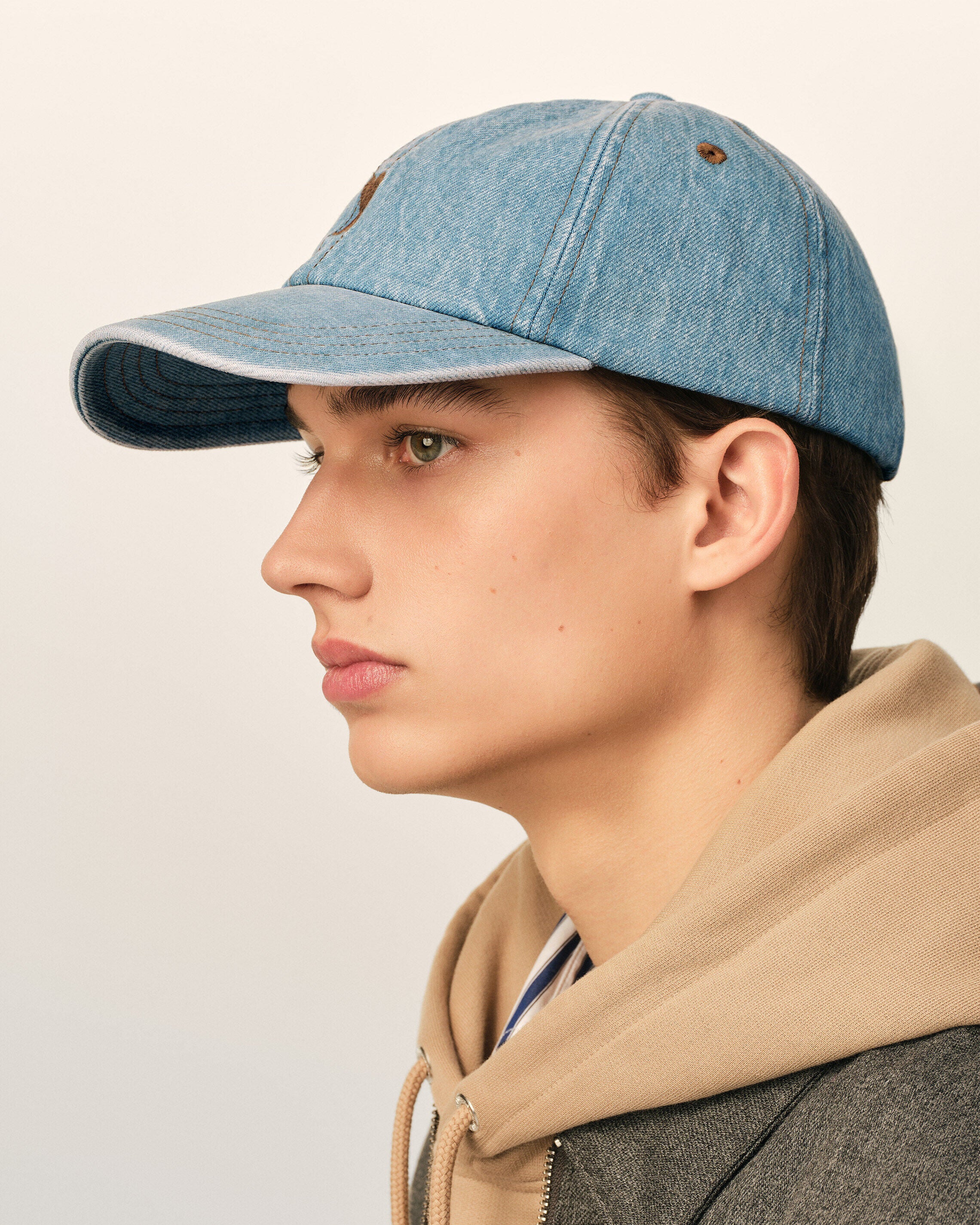 Gorra Ami de Cœur de algodón denim azul - 5