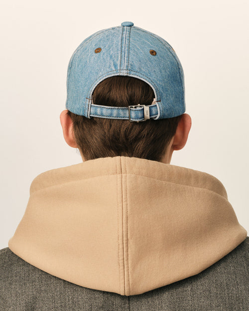 Gorra Ami de Cœur de algodón denim azul - Hombre - 6 - AMI Paris - Ami Paris